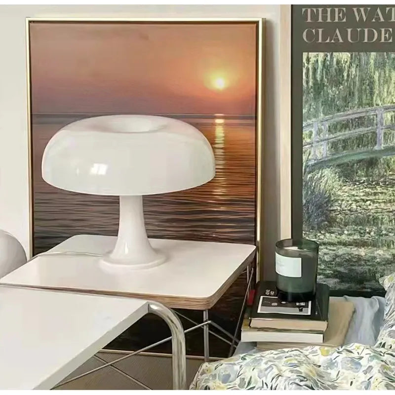Italien designer led svamp bordslampa för hotell sovrum sovrum vardagsrum dekoration belysning modern minimalistisk skrivbordsljus