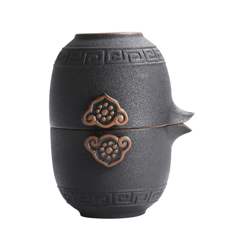 Høj kvalitet kinesisk te rejse te sæt kung fu te sæt keramisk bærbar tekande porcelæn te sæt gaiwan te kopper med teperemoni