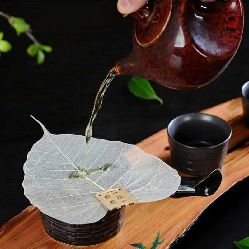 Tea Silter Blad Tea Filter Hollow ud blade Personlighedsfilter Blade Form Bodhi Lækage Kung Fu Tea Infusers Access
