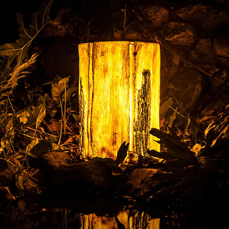 شعبية تقليد جذع مصباح فيلا حديقة الفناء المناظر الطبيعية الكراك سجل ضوء في الهواء الطلق حديقة الديكور مصابيح الحديقة