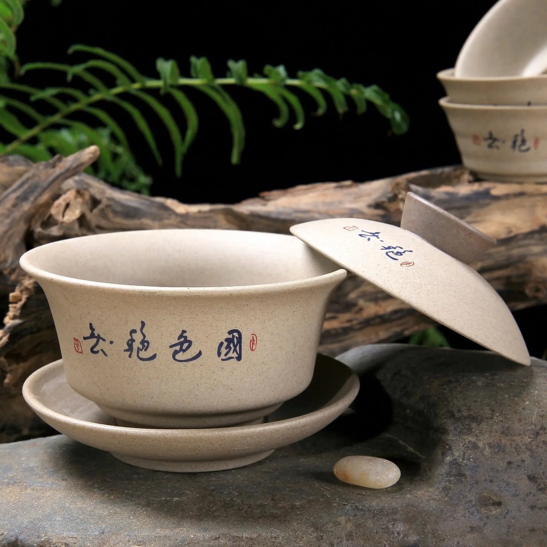 Tazza di tè in ceramica cinese Kung Fu in ceramica in ceramica classica Claiwan tradizionale set da tè fatto a mano