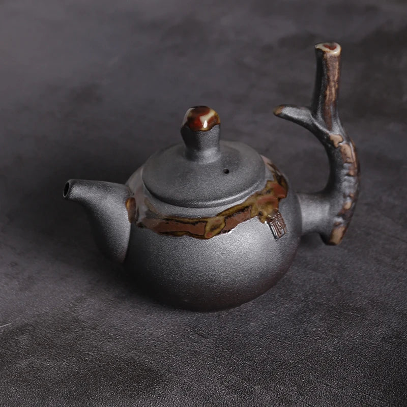 Luwu Japanilainen keraamiset teekannut Tea Kettle Stump perinteinen kiinalainen teepotin juomaohjelma 240 ml