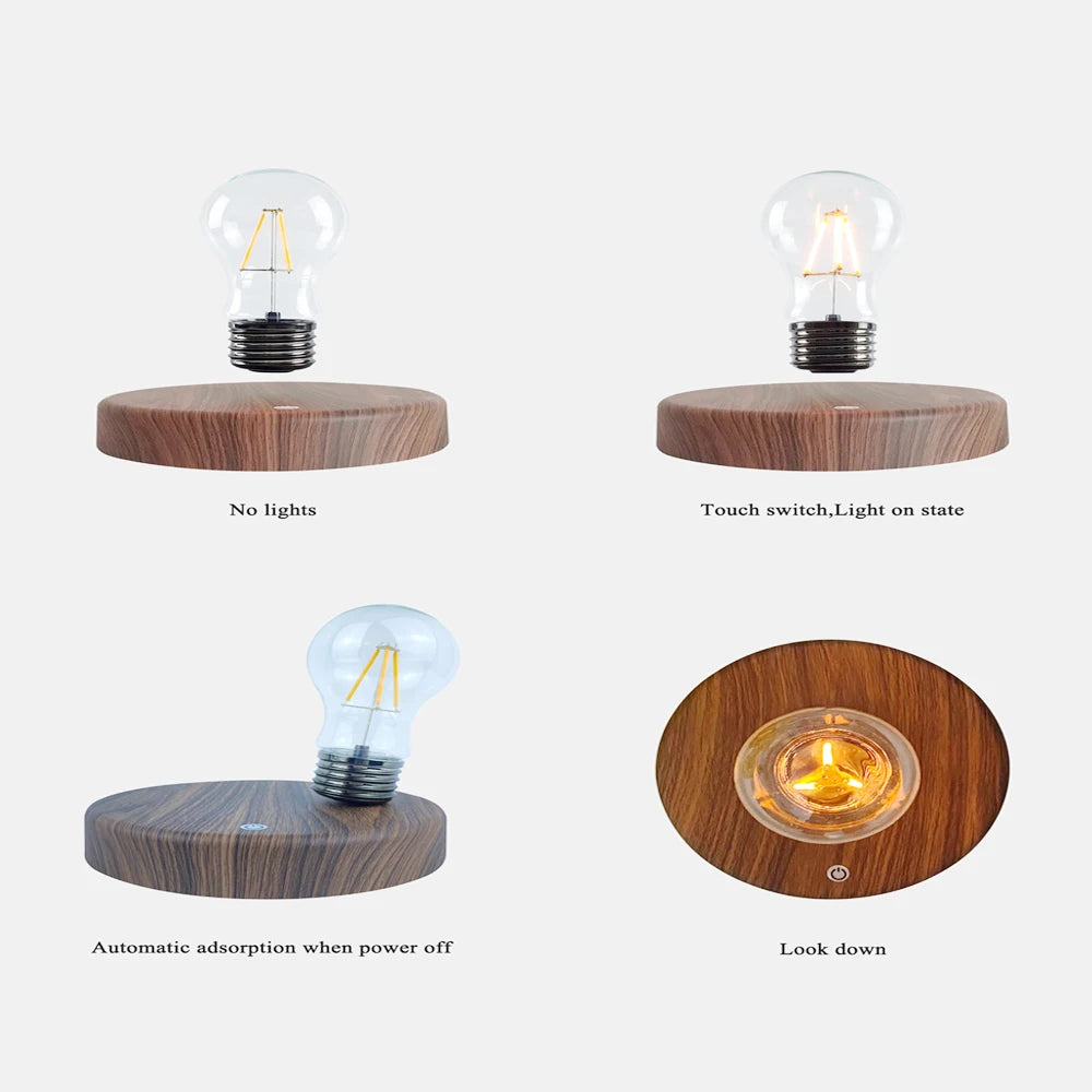 Magnetic Levitation Lamp Creativity Night Light Floating LED Bulb For Birthday Gift Table Lamp Room Home Decoration Light