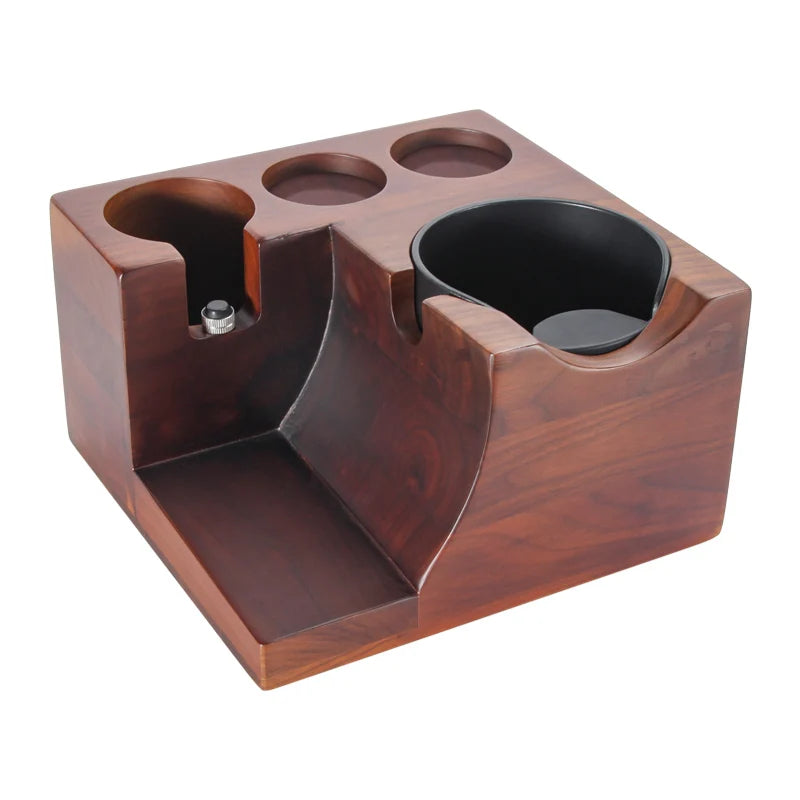 51mm/53mm Walnut Wood Coffee Filter Holder Espresso Distributor Tamper Mat Stand Coffee Maker Coffee Accessories Barista Gift