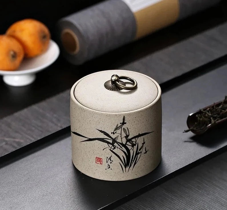 Kamionka herbata caddy ceramiczna porcelanowa herbaciana herbata odporna na wilgoć