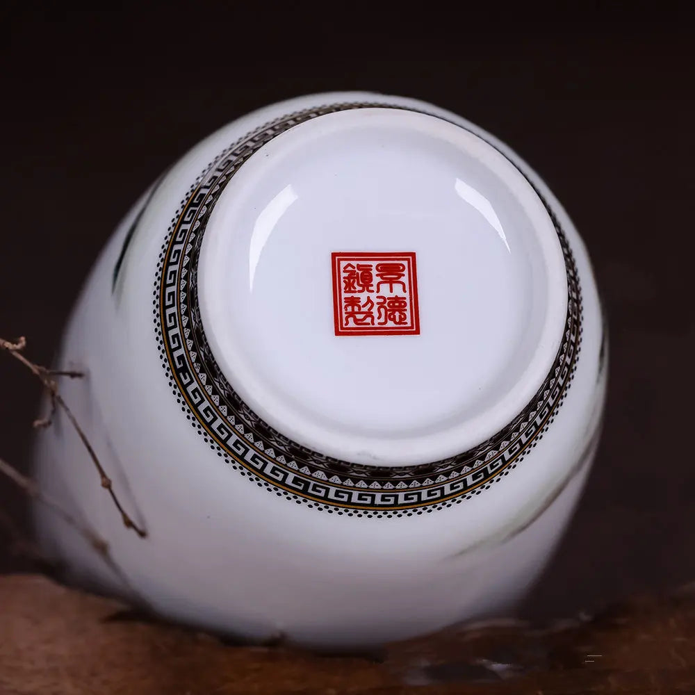Jingdezhen Keraamiset maljakko Vintage kiinalaiset perinteiset maljakot kodinsisustus eläin maljakko hienot sileät pintakalustot