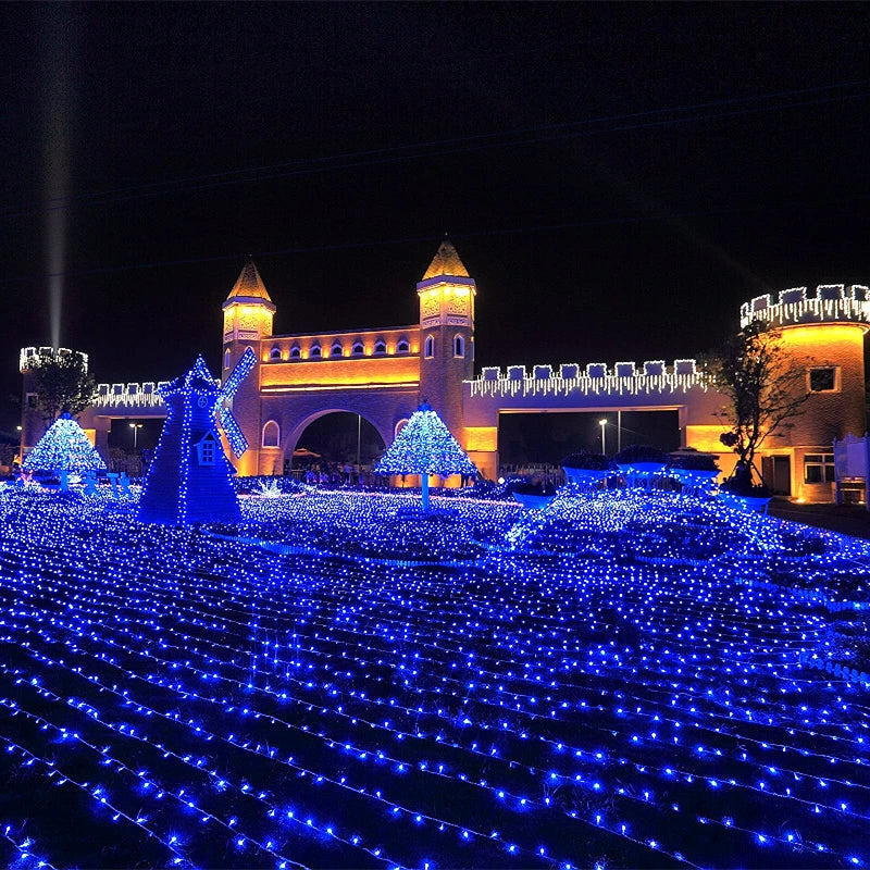 Nieuwheid 600 LED's 100m flitser snaarverlichting voor buiten/ binnen trouwfeest Kerstboom Twinkle Fairy Decoration Lights