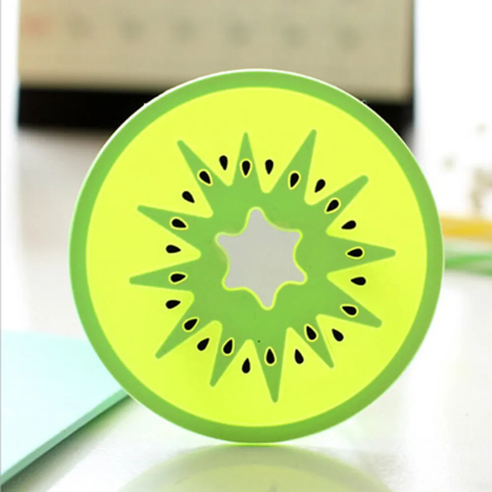 Fruit Shape Cup Coaster Silicone Slip Insulation Pad Cup Mat Hot Drink Holder Mug Stand Home Table Decorations Kitchen Accessory