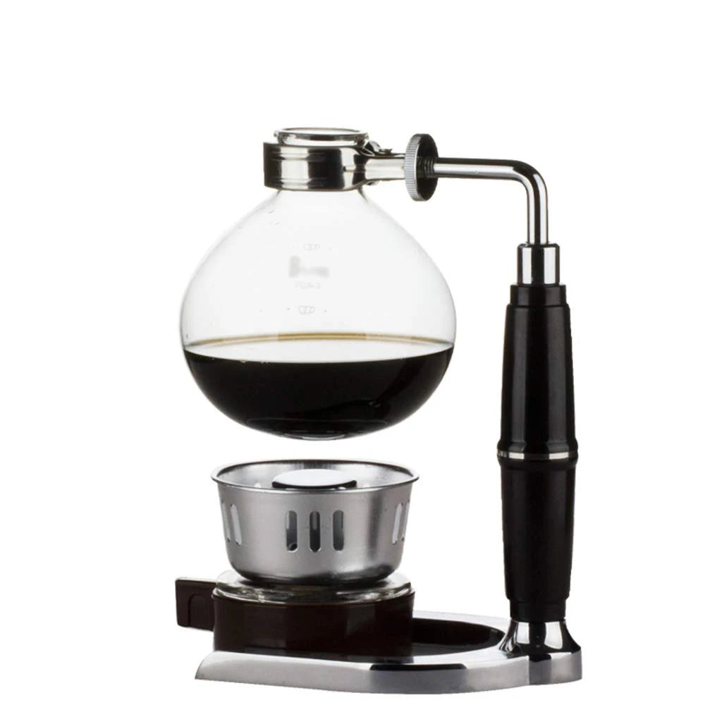 Syphon Coffee Maker Tabletop Glass Siphon Pot Glass Syphon Vacuum Coffee Maker(3 cups 360ml 5 Cups(600ml))