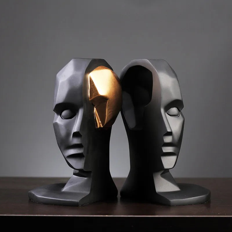 Creative Brain Hole vidöppen statyer Skulpturer Harts Dekor Hantverk Gåvor Figurer Desktop Home Decoration Accessories Modern