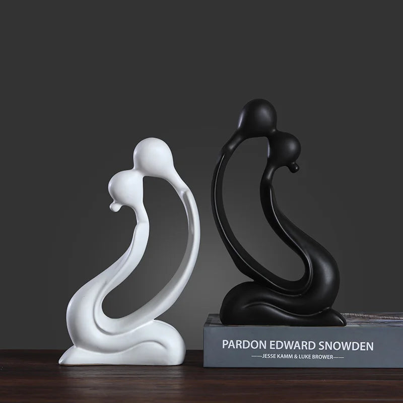 Nordic moderne créatif créatif noir et blanc artisanat ornements d'étude bureau de bureau petite décoration décoration intérieure