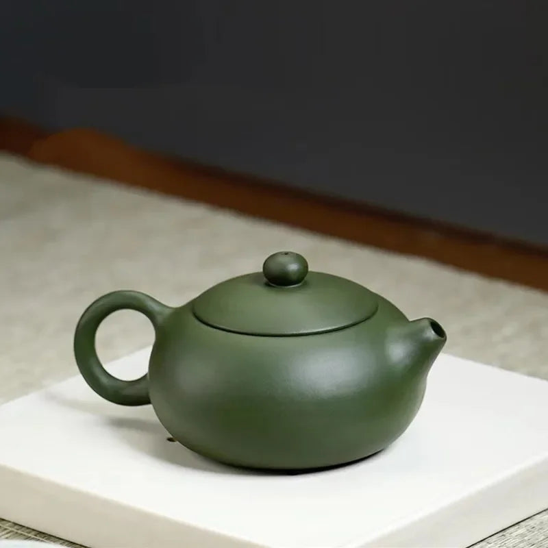 Kinesisk yixing teapot lilla lerfilter xishi tekande skønhed kedel rå malm grøn ler håndlavet tesæt autentisk 170 ml