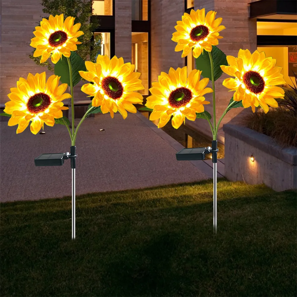 Girasoli solari a LED Light floreale Home DECORENATIVE LUCI DI FLOWER DECORAZIONE DEL GARDAR LAMPAGGIO IN MAGAZZA IN MAGAZZA IN MAGLIO