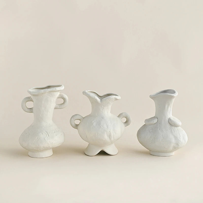 Nordic Su Embryo Art Ceramic Home Decoration Flower Set Alien Creative Vase