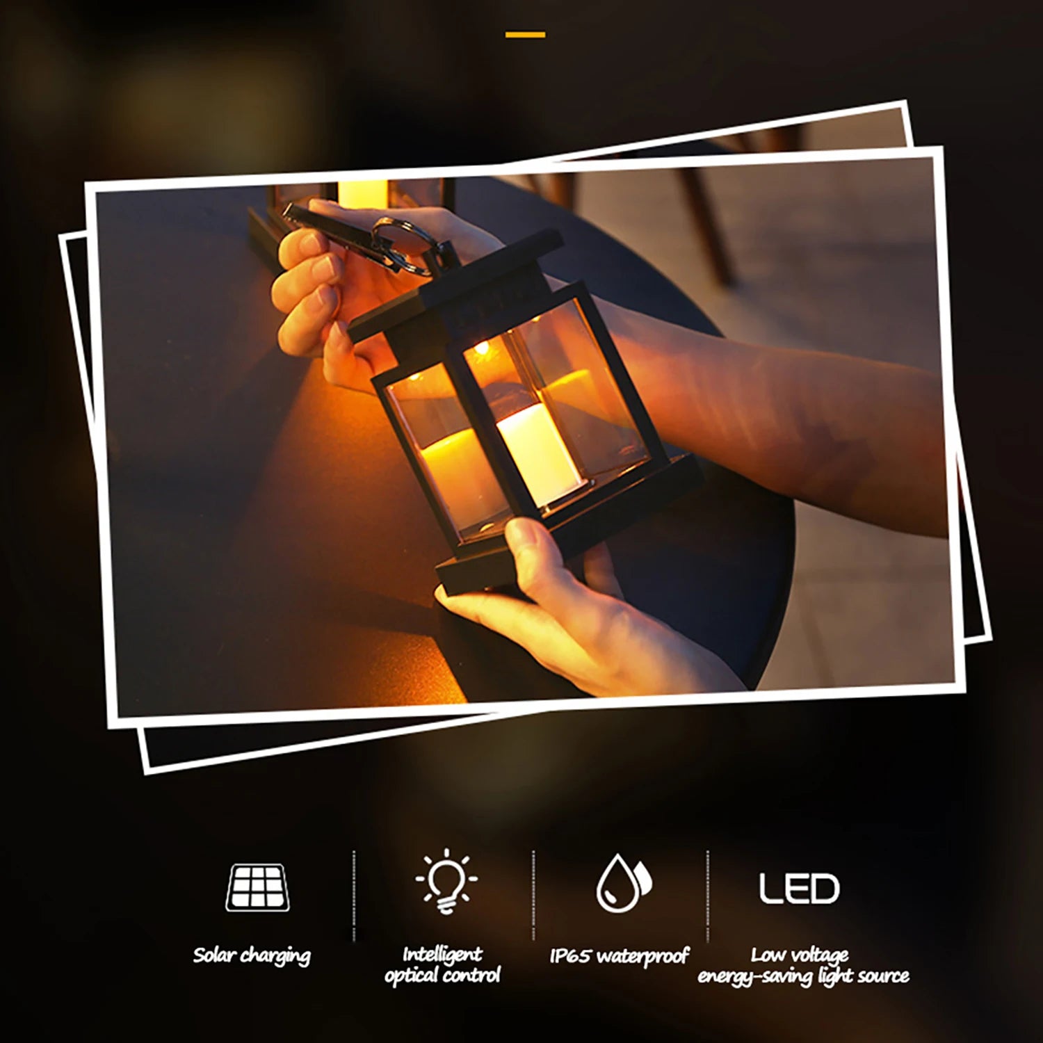 LUZES DE SOLAR DE LED CANDENAL Lanterna do palácio ao ar livre Lumin