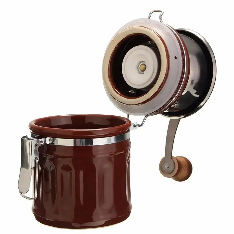 Pot scellé en céramique, moulin à café manuel, tambour, broyeur de café Port Cafeteira á jusqu'à ce que le broyeur de café