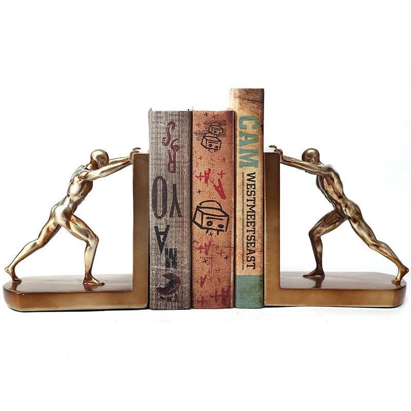 Avrupa tarzı yaratıcı kitaplar ev dekorasyon el sanatları masası kitaplık kitaplık süsleri insan kitap push figürinler minyatürleri kitap