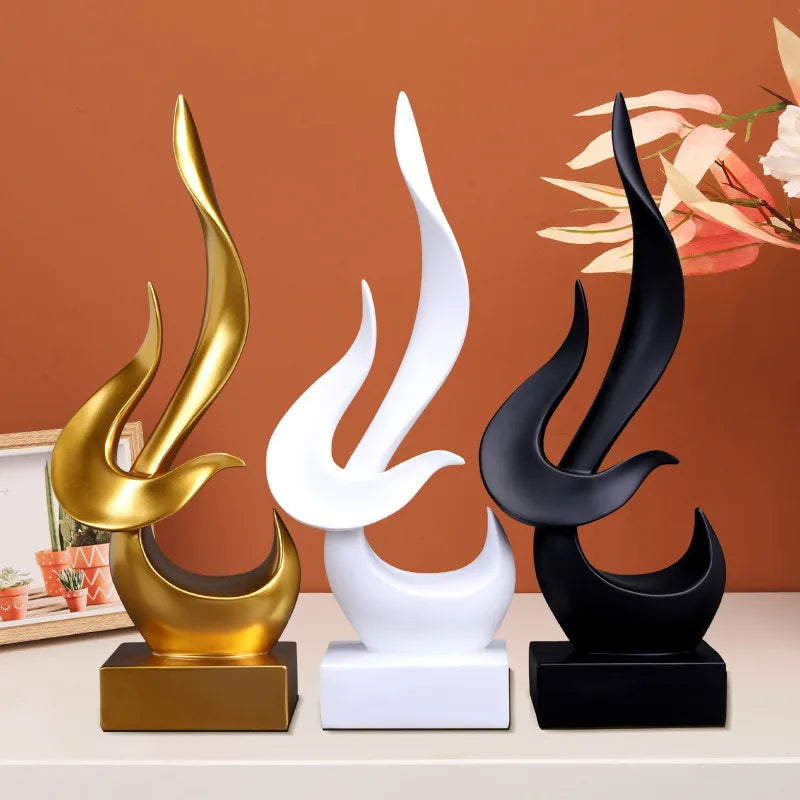 Ermakova Creative Flame Bird -patsaat abstrakti veistospöytä koriste vintage -lahjatutkimustoimiston kodin sisustus