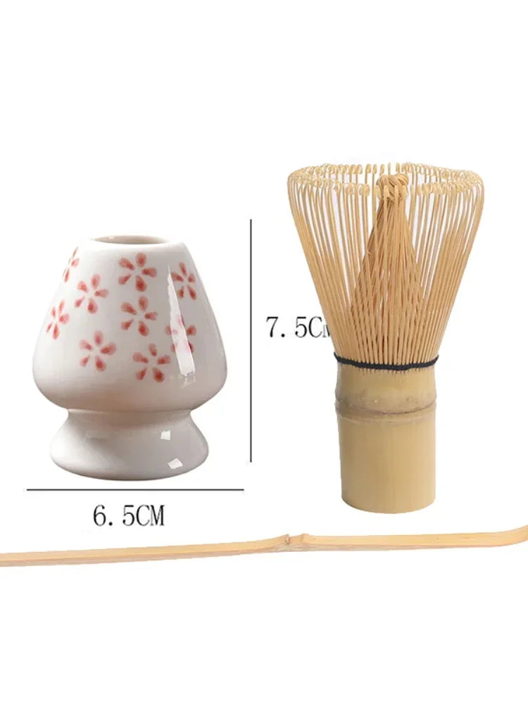 3 in 1 set matcha set in bambù frusta cucchiaino ciotola in ceramica set di tè tradizionali strumenti per la produzione di tè accessori per compleanno regali di compleanno