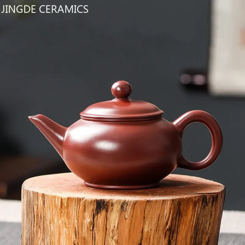 Handgefertigte antike lila Ton -Teekanne Yixing Zhu Schlammfilter Schönheit Kessel Chinesische Tee -Zeremonie Accessoires Spezifische Teekanne