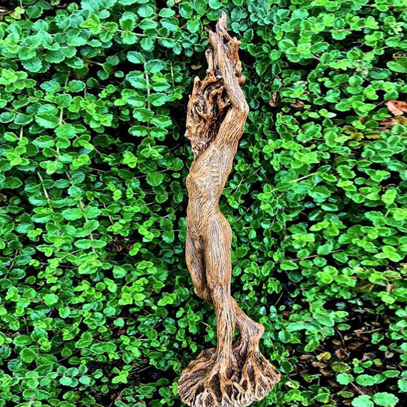 Déesse de forêt statue résine décoration jardin artisanat décoration maison statut créatif arbre dieu décoration jardin statues