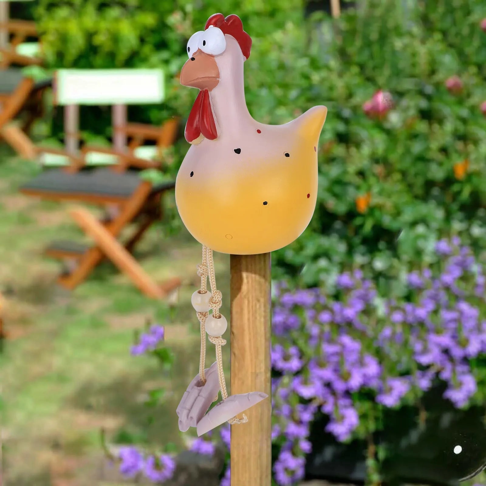 Legrační kuřecí zahradní dekorační pryskyřice Sochy domácí zemědělské dvůr dekorace kuřecí slepice sochařství umění řemeslo