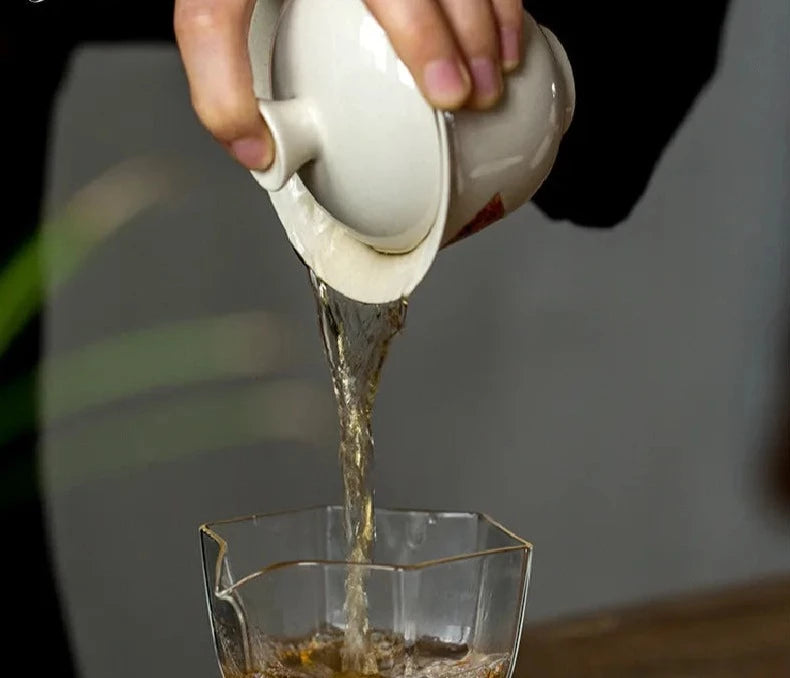 130ml 손으로 그린 ​​시인 Sancai Gaiwan Retro Plant Ash Glaze Small Hand Grab Bowl 가정용 차 메이커 차 Tureen Kung Fu Tea Set