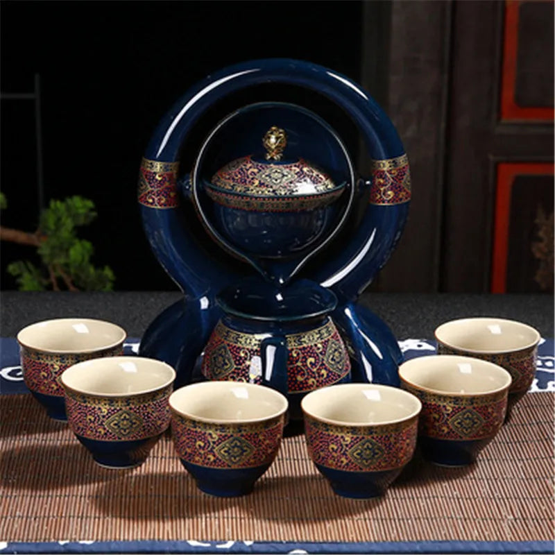 Chinesische tragbare Tee -Set Keramik im Freien nachmittags Topf Tastel Porzellan Cup Ware S für Freund