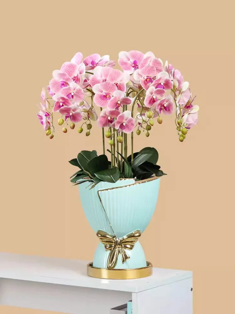 Nordic New Ceramic Vas Plants Bonsai Pots Home Dekorasi Kepribadian Kreatif Tulip Pot Besar