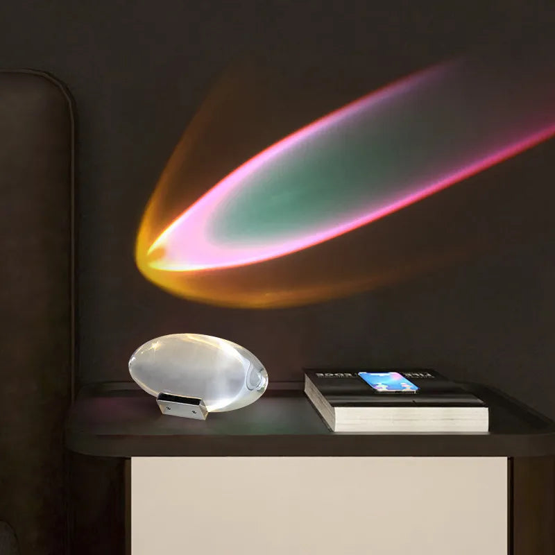 Lampa stołowa LED Crystal Eye of the Sky Italian Designer Lampy stołowe do sypialni do salonu Dekor Light Night Projector Prezent