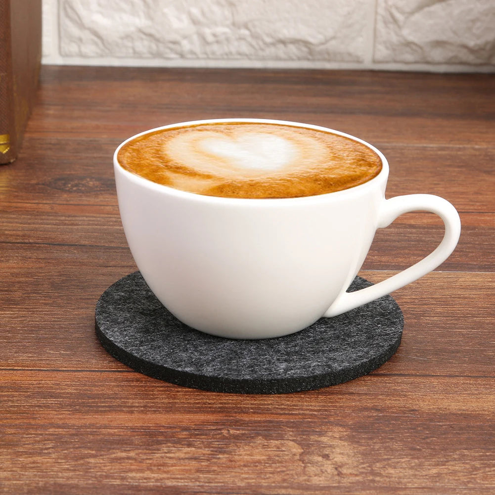 11pcs redondo montanha -russa Tabela de jantar protetor Pad resistente a calor de tape de chá de chá de café Hot Drink caneg Placemat Acessórios de cozinha