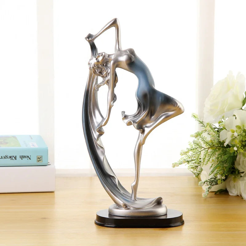 Character art dance ornaments Miniatures sculpture ornaments Office living room wine cabinet room home decoration gifts
