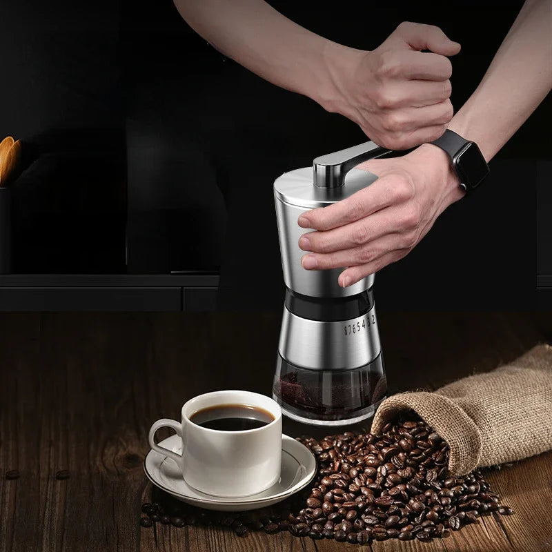 Handmatige koffiemolen koffie handmolen accessoires draagbare maker espresso accessoire bonen roestvrij staal handmatig coffeeware coffeeware
