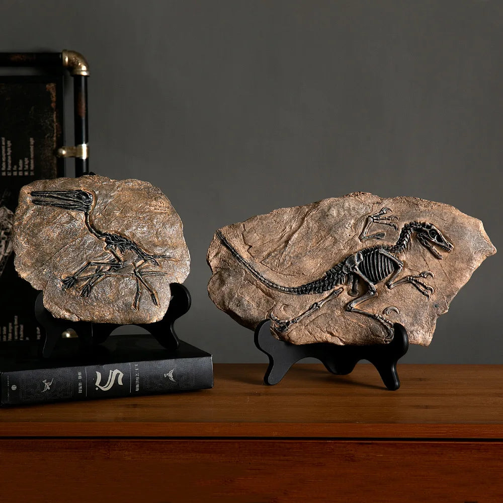 Kreativní dinosaurus fosilní pryskyřice řemeslná dekorace retro zvířecí socha miniaturní vnitřní obývací pokoj dekorace suvenýr domácí dárek