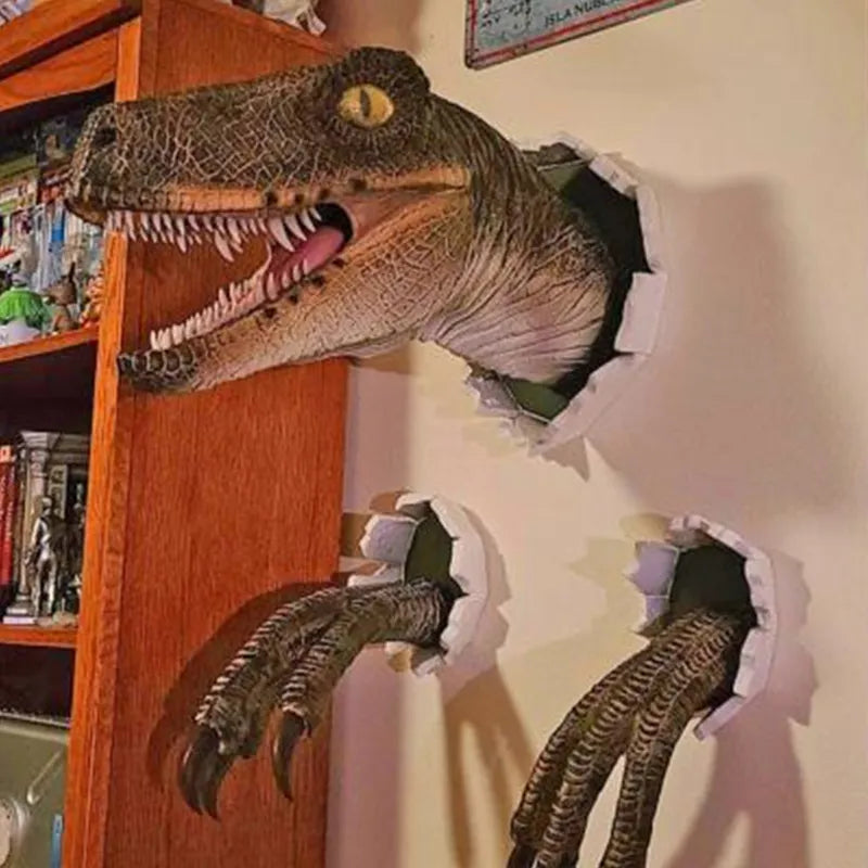 3D Dinosaur Decoration Velociraptor Conjunto de resina ATMOSFERA DO ATMOSFERAÇÃO DO SUPFERATIVO