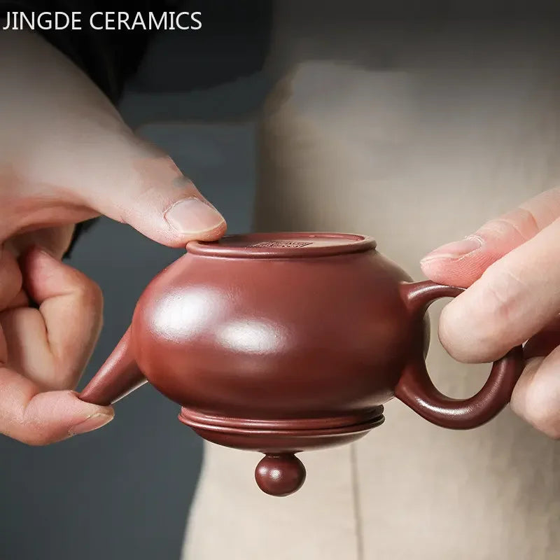 El yapımı antika mor kil çaydanlık yixing zhu çamur filtresi güzellik su ısıtıcısı Çin çay töreni aksesuarları özelleştirilmiş çay pot