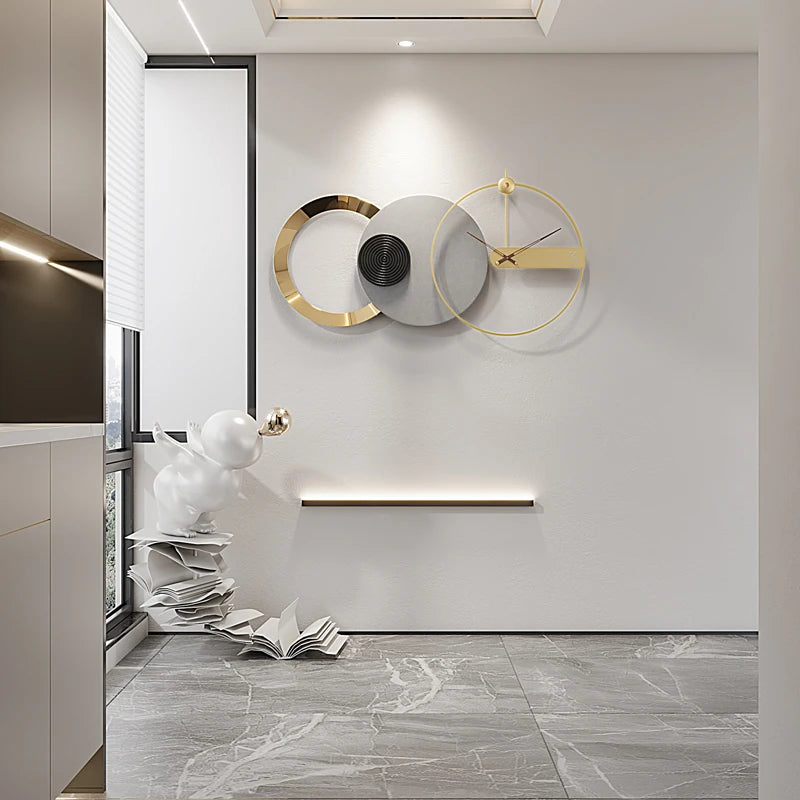 Elektronische große Wanduhr Dekorative Wohnzimmer stilvolle dekorative Wanduhr Küche Uhren Reloj de Pared Home Decor