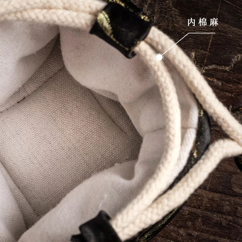 Çaydan Çay Fincanı Depolama Torbası Torbası Taşınabilir Açık Seyahat Çay Kupası Gaiwan Paket Bez çantası Çin Kung Fu Çay Seti Rahat Cozies
