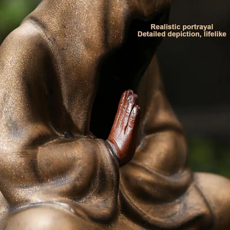 Beztvarná meditace keramická mnich kadidlo hořák hořák domácí obývací pokoj zahradní čajovnice jóga místnost zen dekorace