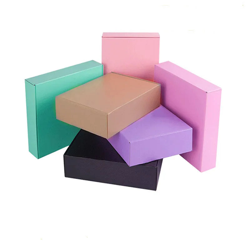 5/10 kusů/kutilství barevného balení Kartana Malá dárková krabička DIY Gift Balení Box Šperky Balení Bag 15 velikostí lze přizpůsobit