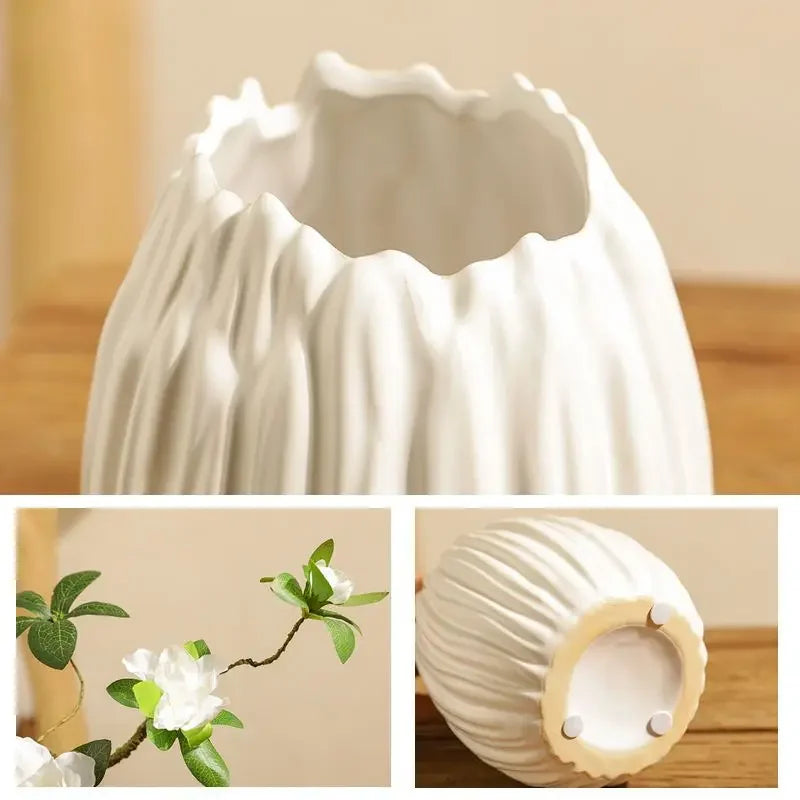 Creative Ceramic Vase, Rhododendron Set, Creative Zen Tea Room, Famous Hotel, Tea Table Decoration and Decoration