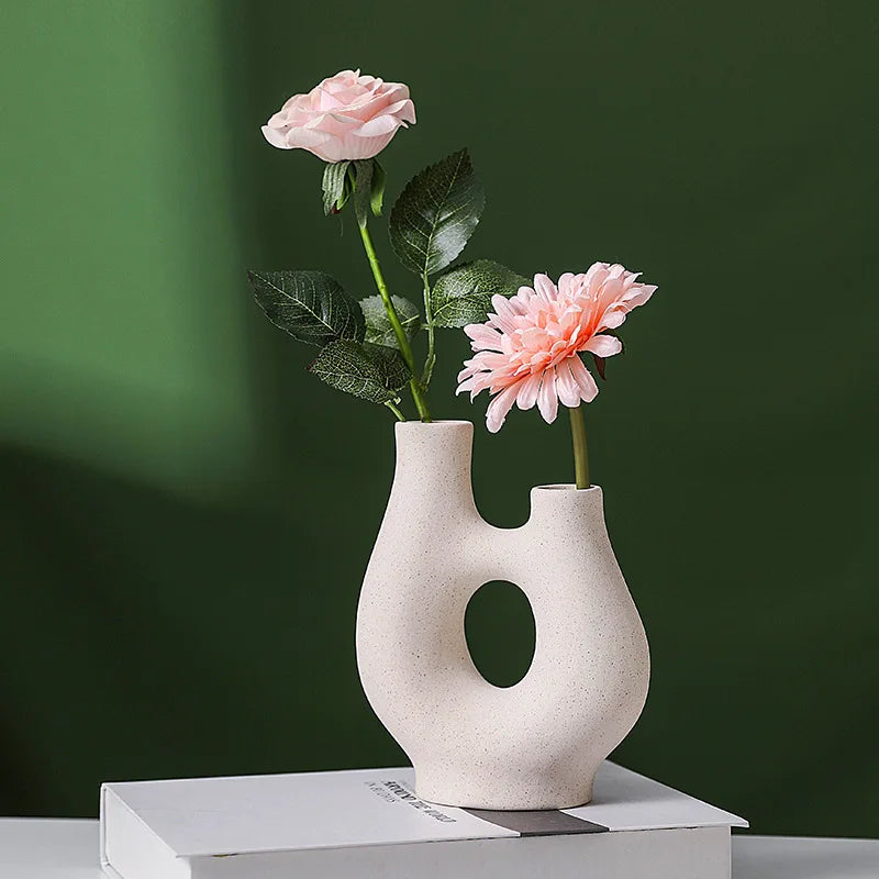 Vaso de cerâmica decoração de casa decoração de vasos de ornamentos conjuntos