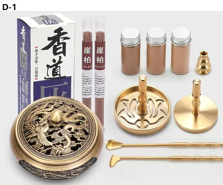 Brassement en laiton Brûler aromathérapie Kit de production d'encens Mélange de moule de moule de yoga méditation maison aromathérapie
