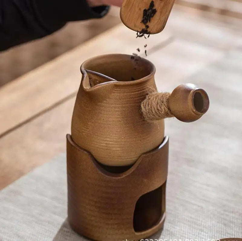 Čínský styl tepelný čaj Sporák čaj čaj Pot Sada Vynikající jednoduchost Retro čaj Set Home Portable Beiling Tea Keramic Tea Pot