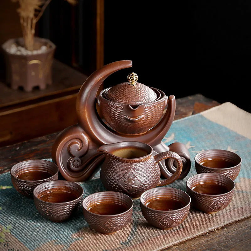 Ensemble de thé portable chinois en céramique extérieur voyage après-midi de la vaisselle de la vaisselle en porcelaine de porcelaine de porcelaine pour ami