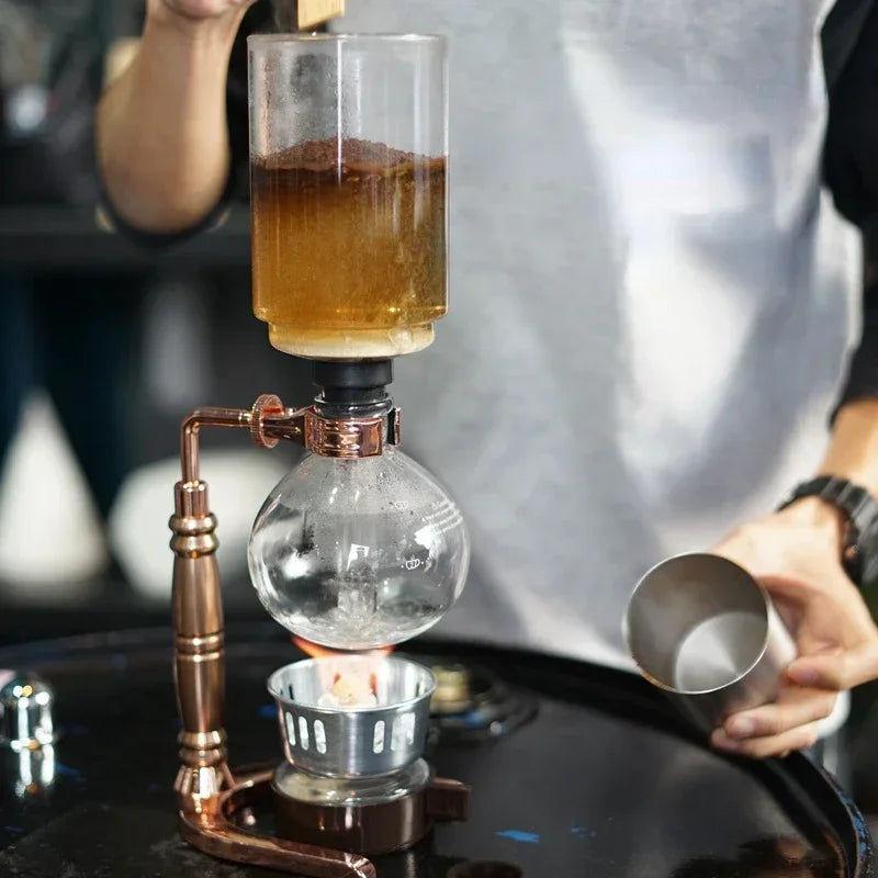 Kaffe kanna barista tillbehör Siphon kaffestillverkare Tea Pot Tools Percolator Coffee Kök Kök Matsal Hemträdgård