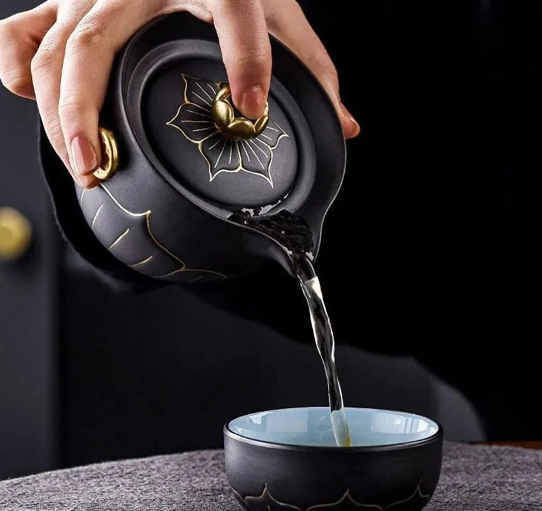 220 ml de antiguidade de cerâmica mestre copo chinês portátil gaiwan acessórios de chá personalizados