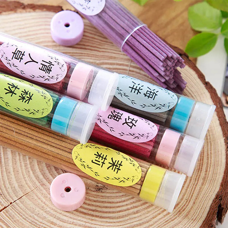 60pcs Natural Incense Stick Aromatherapy Sticks Sandalwood Lavender Meditation Yoga Household Bedroom Incenses Fresh Airs