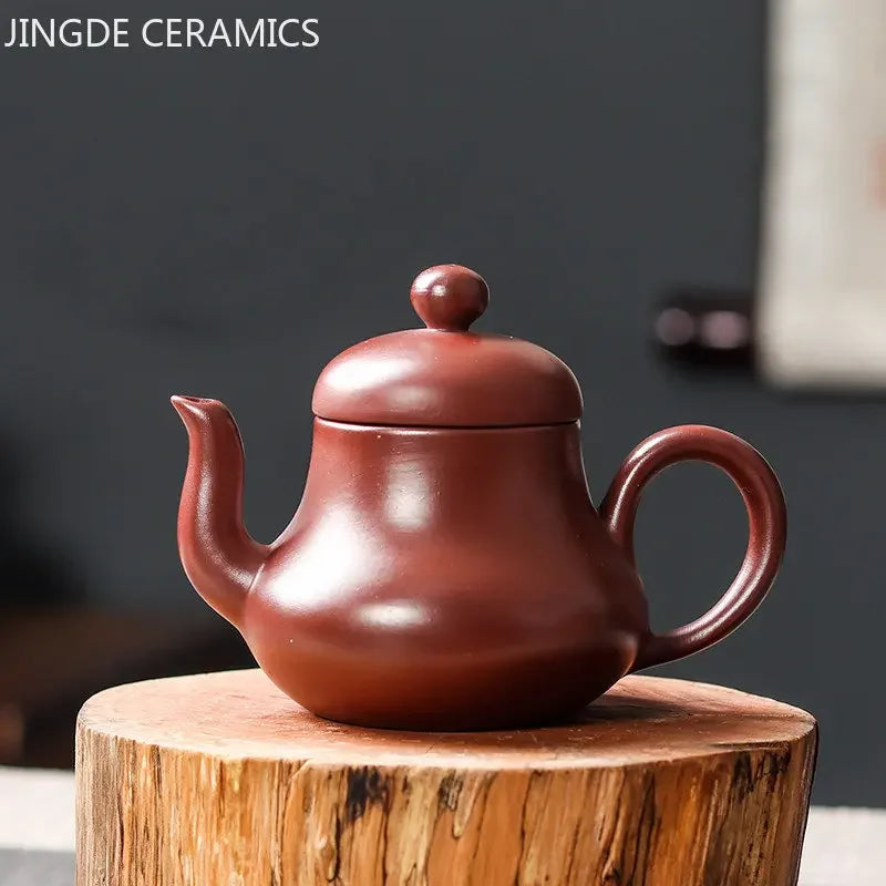Håndlavet antik lilla ler teapot yixing zhu mud filter skønhed kedel kinesisk teceremoni tilbehør tilpasset te gryde
