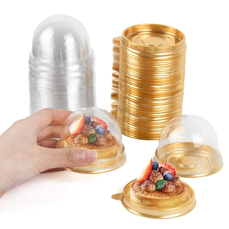 10/20kpl mini jälkiruokakakku laatikkokonttiläiset läpinäkyvät cupcake -leivonnaiset leipomopakkaukset Hääjuhlat joululahja